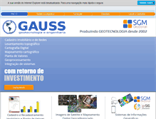 Tablet Screenshot of gaussgeo.com.br